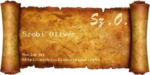 Szobi Olivér névjegykártya